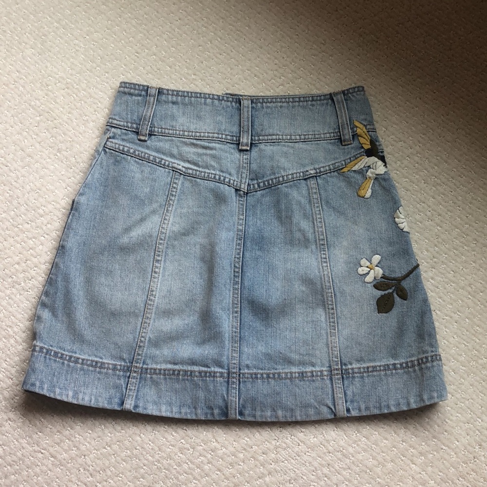 Free people floral denim skirt - Picture 4 of 4